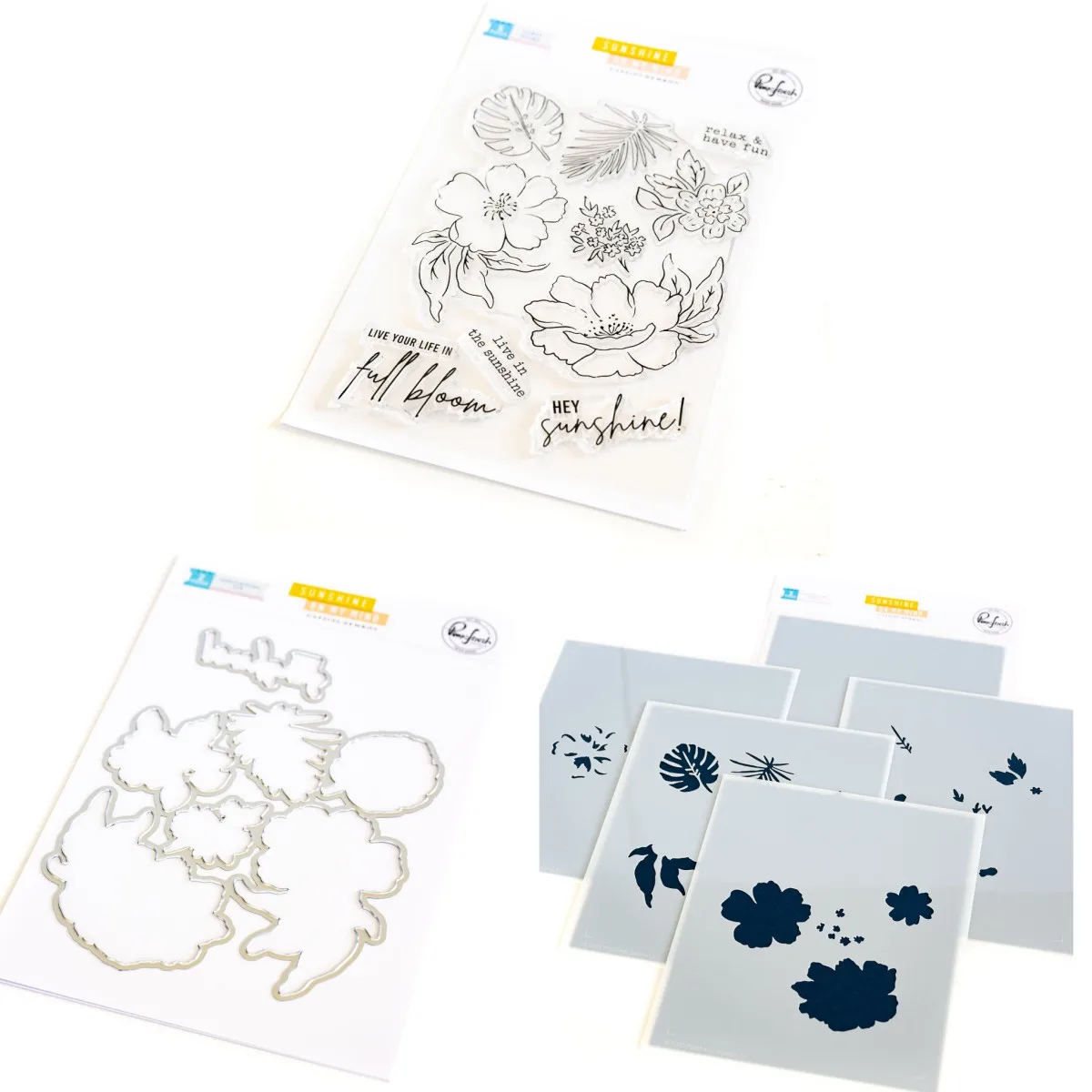 

Sunshine On My Mind Metal Cutting Dies Clear Stamps Stencil DIY Scrapbook Paper Craft Make Album Card Punch Embossing Template