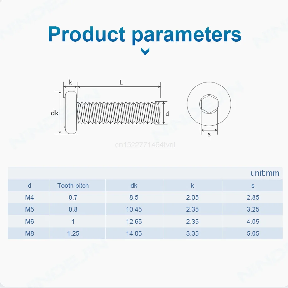 304 внутренние шестигранные винты из нержавеющей стали плоские конические для