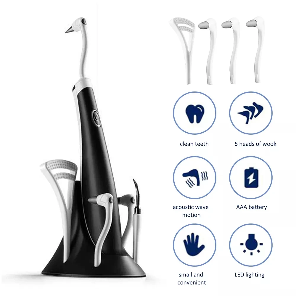 

5 In 1 Electric Ultrasonic Dental Scaler Universal Tooth Cleaner High Frequency Tooth Stain Remover Dental Teeth Whitening Tools