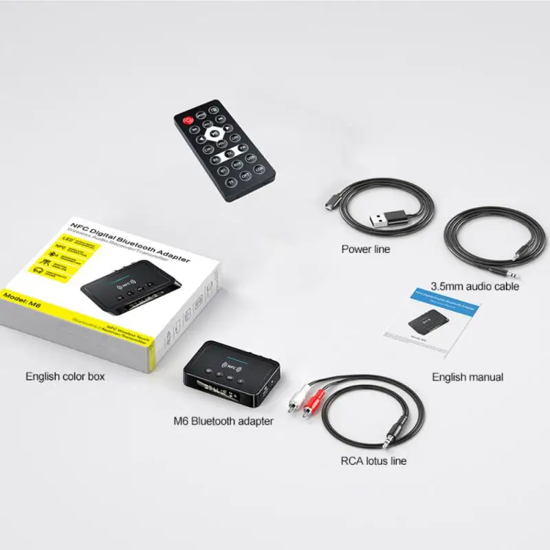 Приемник-передатчик Bluetooth 5 0 FM стерео AUX разъем 3 мм RCA |