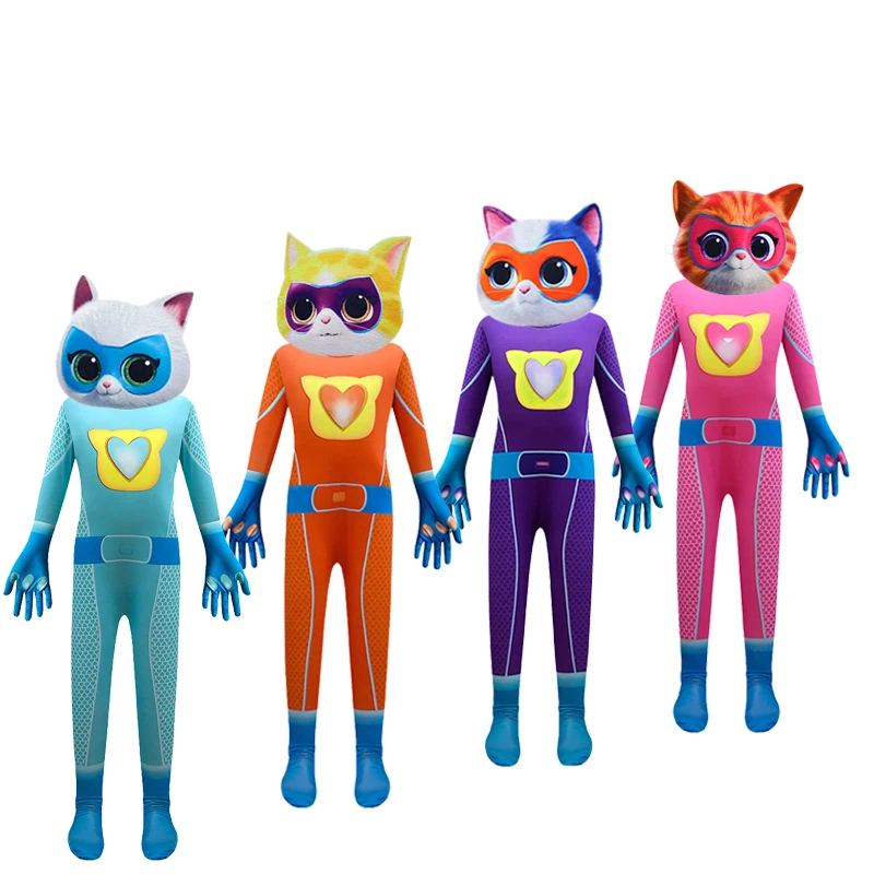 

Детский комбинезон для ролевых игр, суперкотята для мальчиков, карнавальный костюм для выступления на Хэллоуин, 2023