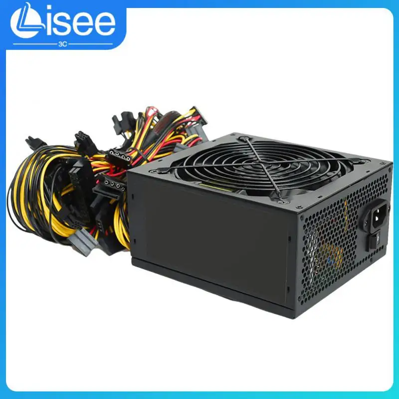 

Short-circuit Protection Pc Power Supply Mining Universal High-end Mining Power Ethereum 160V-240V 2000w Pc Power Supply Black
