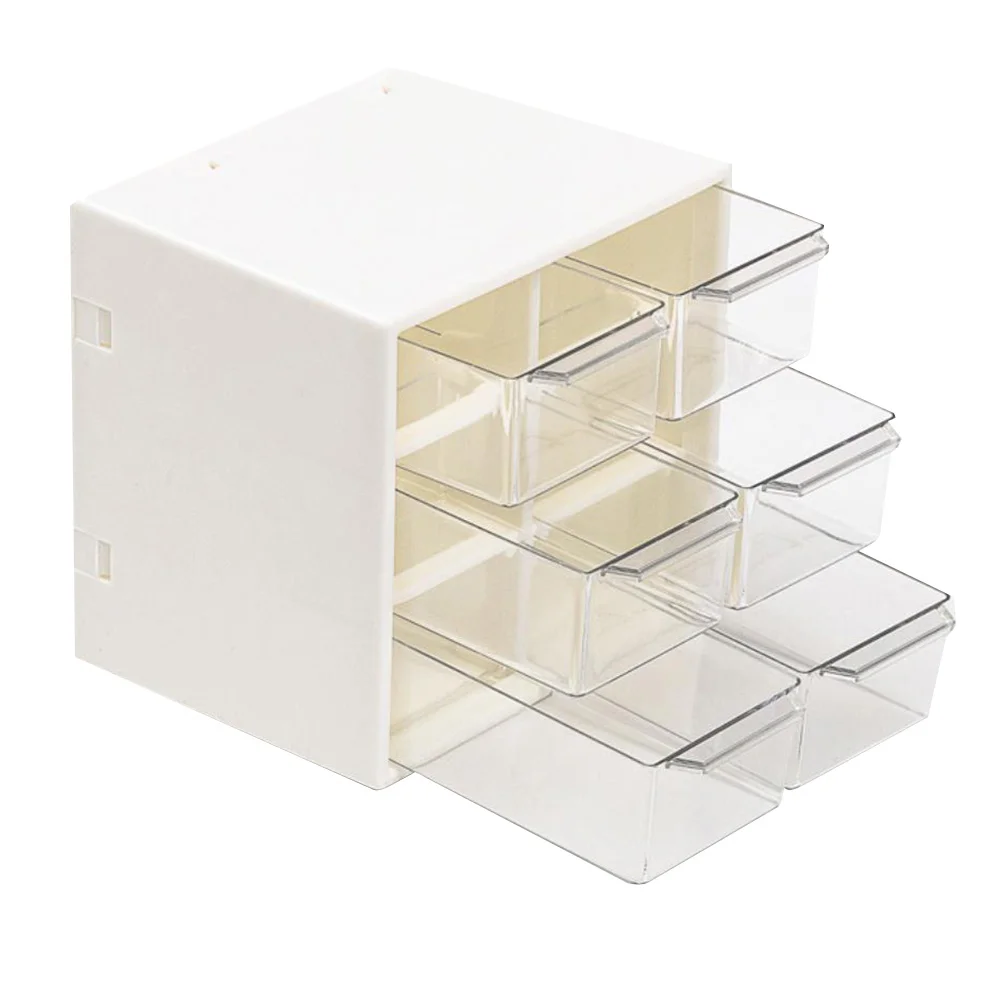 

Stationery Storage Box Plastic Multi-layer Case Desktop Drawer Office Container Drawers