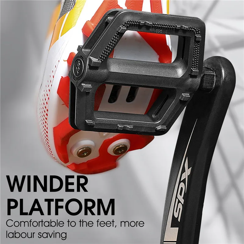 WEST BIKING Ultralight Bicycle Nylon Pedals MTB Road Bike Pedal Cycling Anti-Slip Pedals With Safety Warning Bike Reflectors images - 6