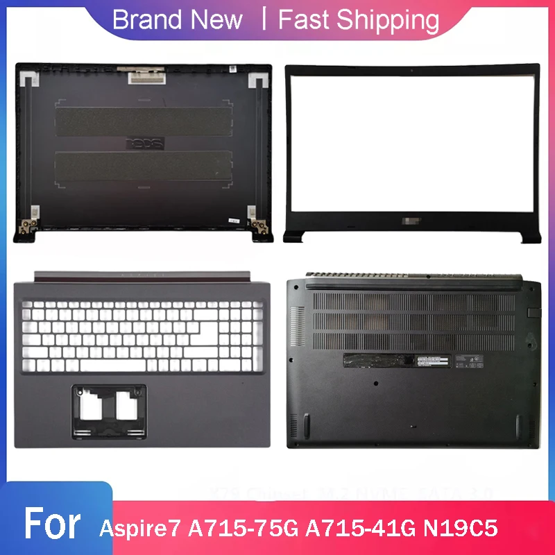 Новый нижний корпус для ноутбука Acer Aspire7 A715-75 A715-75G A715-41G N19C5 задняя крышка с