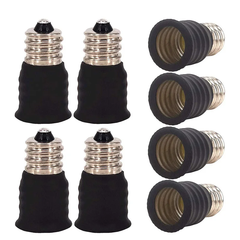 

E12 To E14 Socket Changer Portable Heat-resistant Converter Screw Bulb Bases LED Light Lamp Adapter Bulb Holder Changer Tools