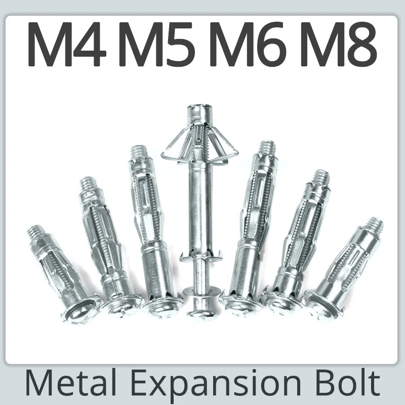 Фото M4, M5, M6, M8, строительный якорь, гипсокартон, настенный потолочный расширительный болт, трубка самолета, труба, фиксация, полые заглушки, метал... №4