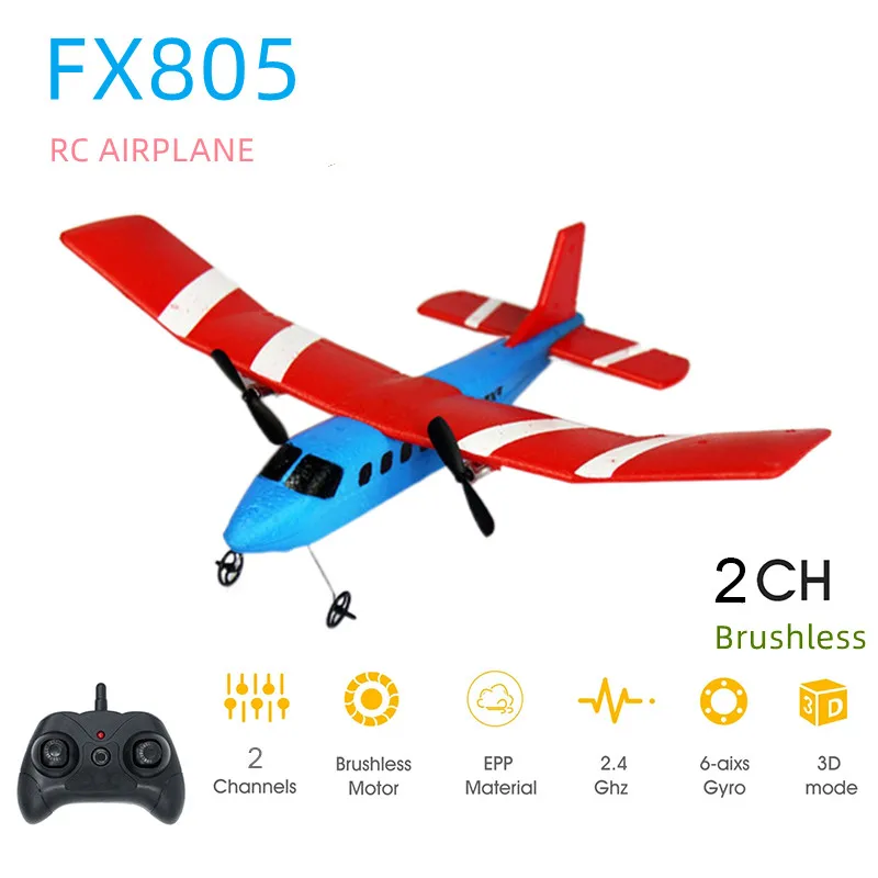 

Радиоуправляемый планер с летающим медведем FX805, 2,4 г, 2Ch, самолет с фиксированным крылом, уличный Радиоуправляемый планер, самолет Rtf Epp, Материал планер, игрушка