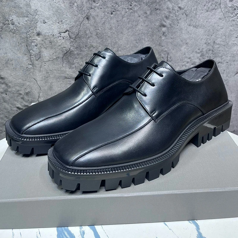 

Модные Универсальные лоферы из натуральной кожи со шнуровкой и круглым носком