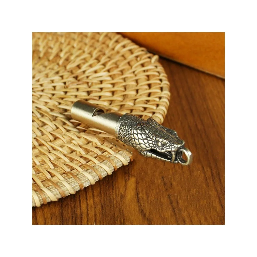 Ретро средневековый брелок со свистком и аксессуаром для головы змеи судей