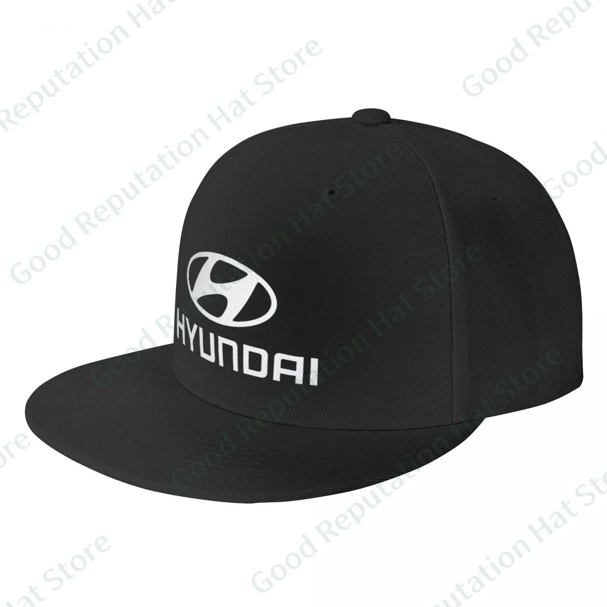 

Popular Hyundai Baseball Cap Flat Peak Hip Hop Sun Flat hat Hats Men Women Caps Male Casual Travel Outdoor Sun Hats