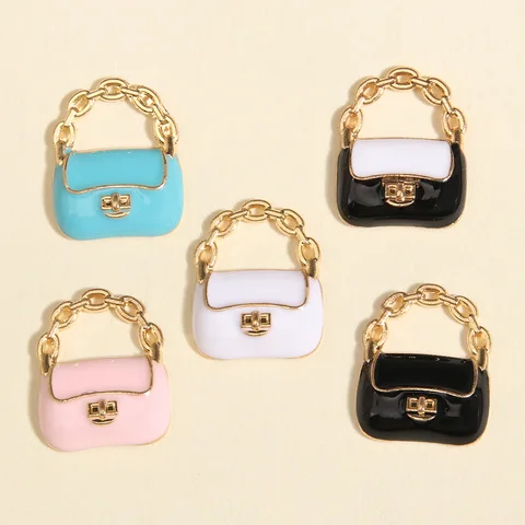 NXQXN Эмалевые подвески для сумок 10 шт