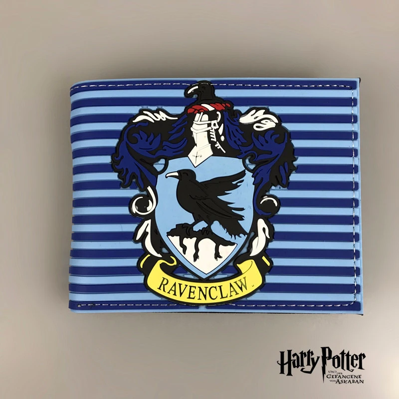 

Hogwarts Badge PU Wallet Anime Figures Harry Potter Purse Cartoon Foldable Card Holder Fashion Portable Money Clip Birthday Gift