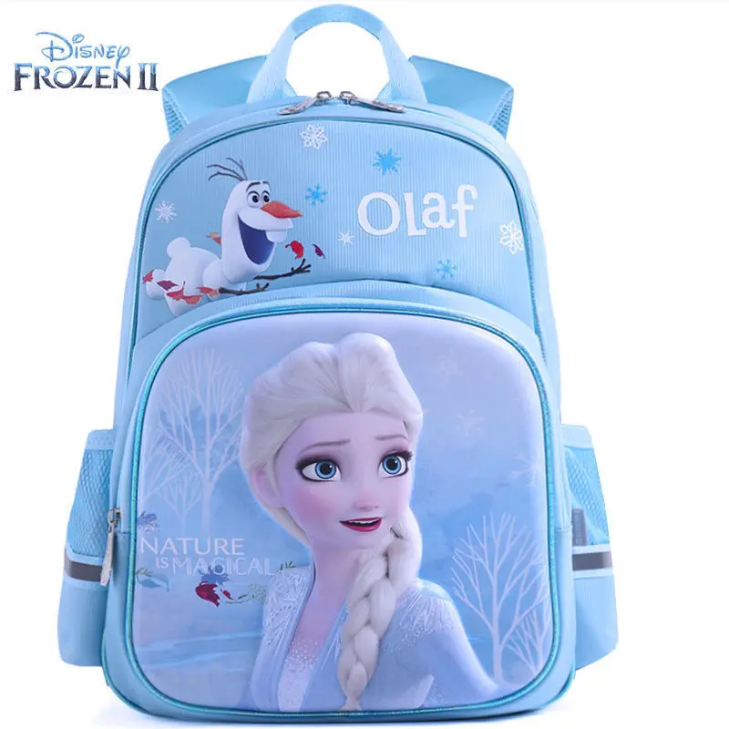 Disney children's schoolbag boys and girls primary school students grades 1-2-3 snow and ice princess Aisha Backpack