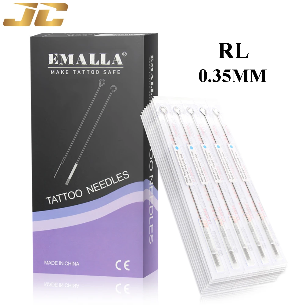 

50PCS Tattoo Needles Disposable Round Liner Sterilized Stainless Steel for Standard Tattoo Machine & Grips Free Shipping