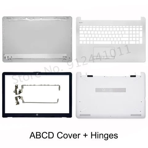 Новинка для ноутбука HP 15-BS 15T-BS 15-BW 15-BU 250 255 G6 TPN-C129 C130, задняя крышка ЖК-дисплея, передняя рамка, петли, подставка для рук, нижняя деталь, белая