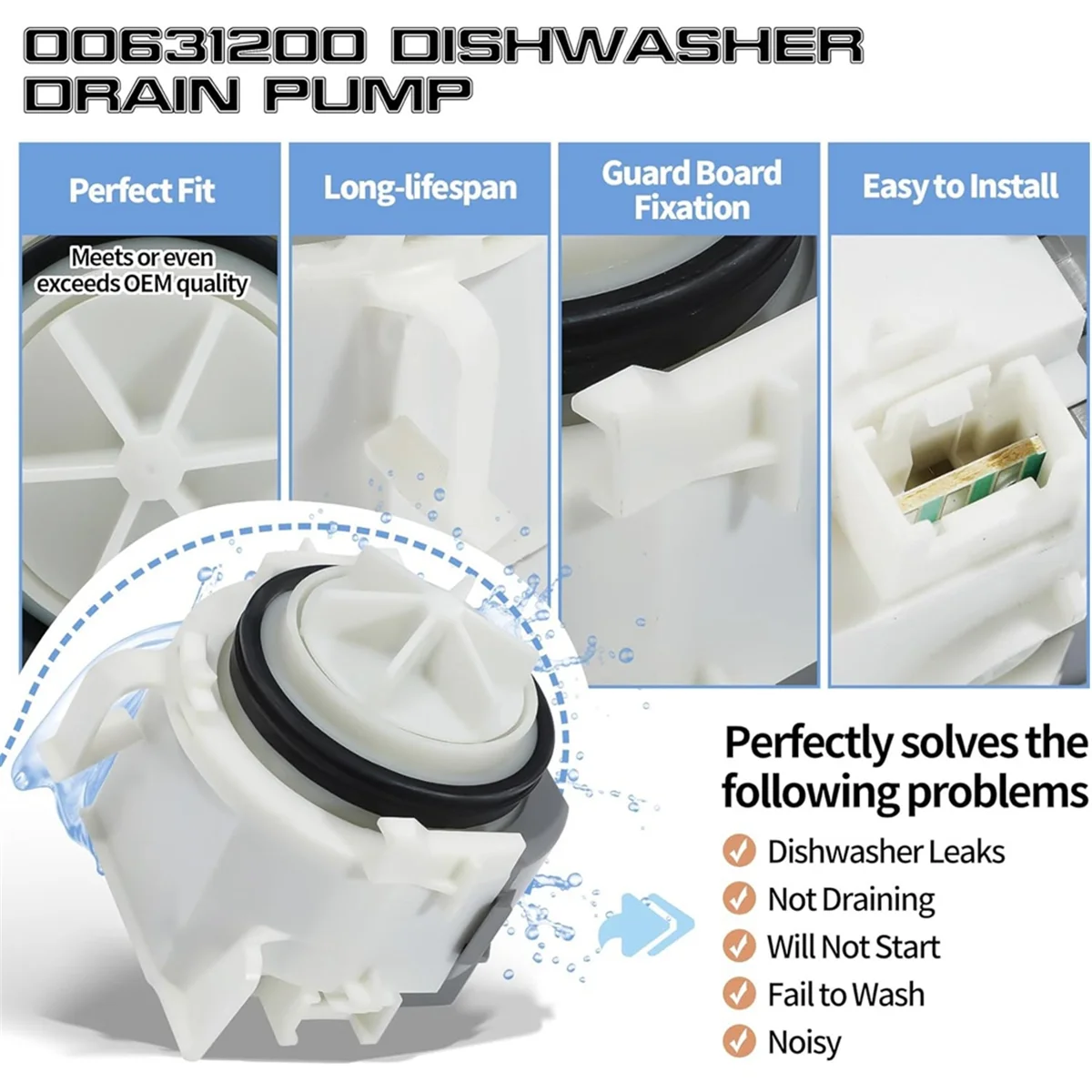 

Сливной насос для посудомоечной машины 00631200