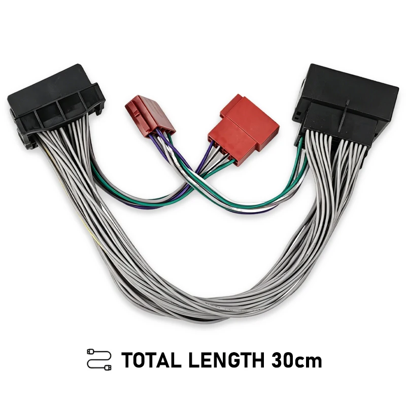 Кабель-адаптер PHYEE MQB Quadlock 52Pin T-Harness для VW Golf 7 Passat B8 Octavia MIB, для автомобильных радиоприемников и DSP-усилителей, без урезки проводки (art.: 3920dc3d03e7c) - 3920dc3d03e7c
