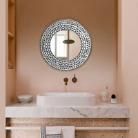 luxury shower desk cosmetic table wall mirror bathroom vanity decorative mirror makeup for bedroom miroir mural room decor