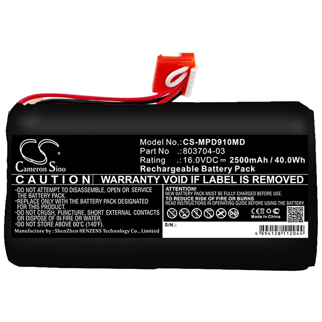 Cameron Sino 2500mAh Battery For Medtronic 21300-002259  803704-03   Physio-Control Lifepak 9 21300-002259  803704-03