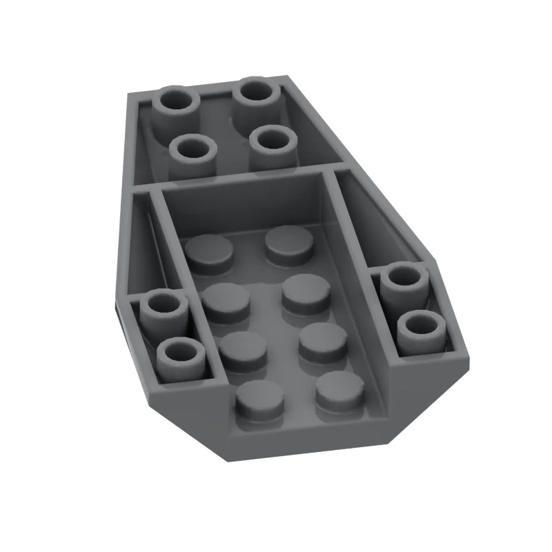 MOC Parts 43713 клиновидный изогнутый перевернутый тройной совместимый кирпич 6x4