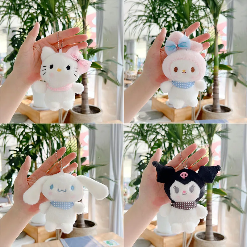 

Мультяшный милый кавайный Sanrioed Cinnamoroll My Melody Hellokittys Кукла Плюшевая Кукла игрушка брелок маленький кулон