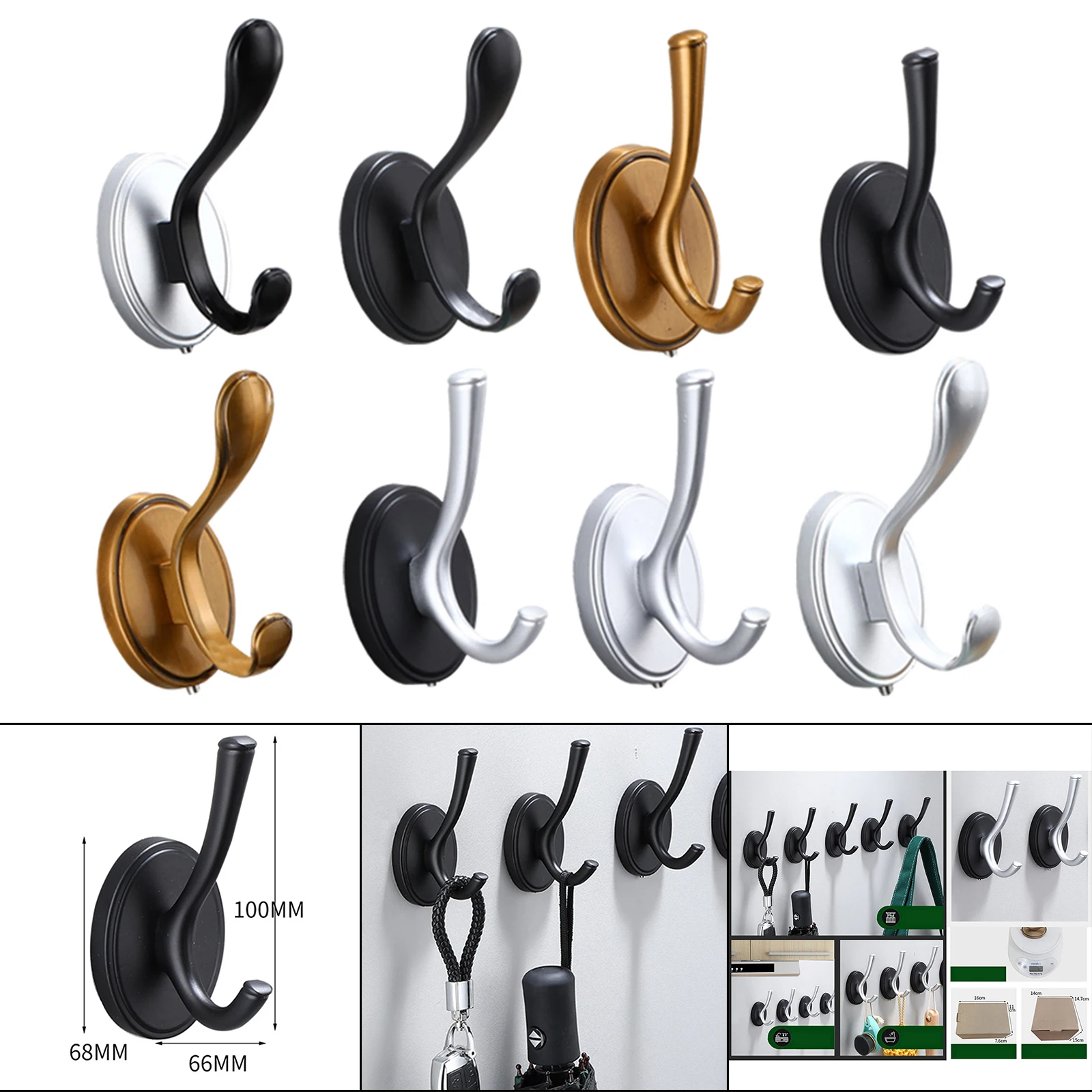 

Маленький крючок для пальто, настенный дыропробивной алюминиевый ключ для полотенец в ванной