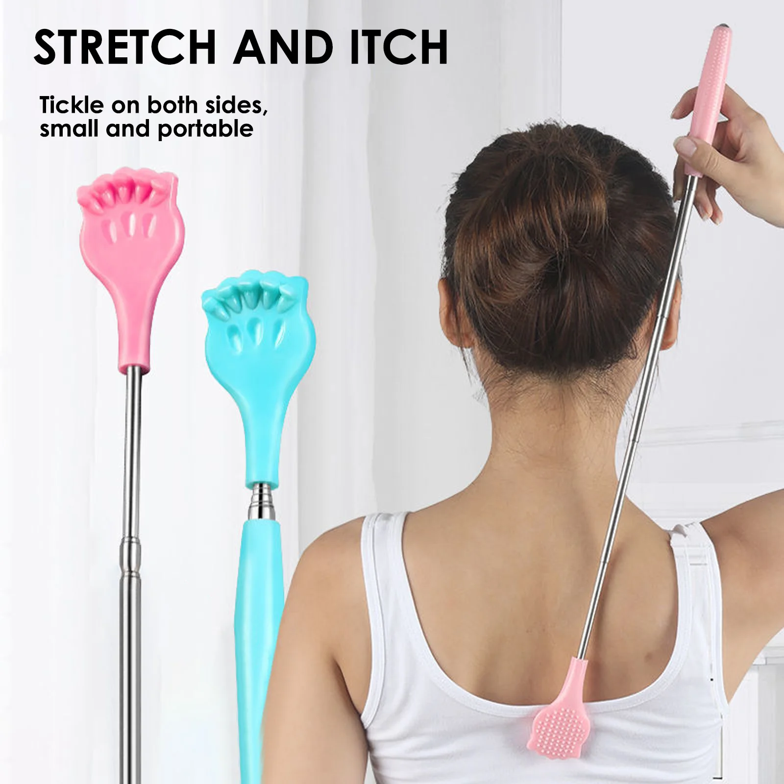 

Extendable Back Scratcher Telescopic Scratching Hand Back Carding Stick For Itch Massager Body Grab Relax Scraper For Tickle