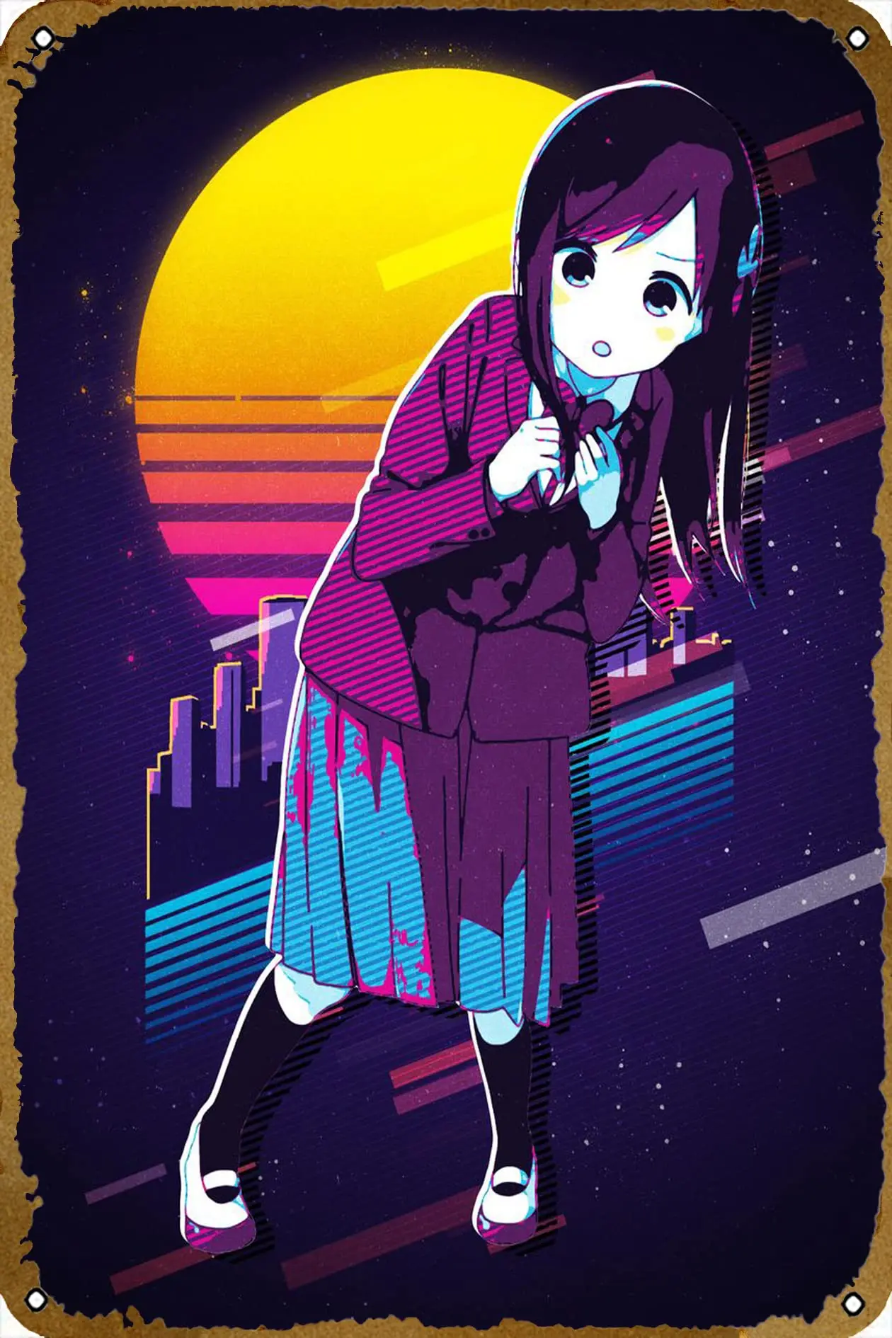 Hitoribocchi no marуру S фильм жестяной знак винтажный металлический для мужчин и женщин