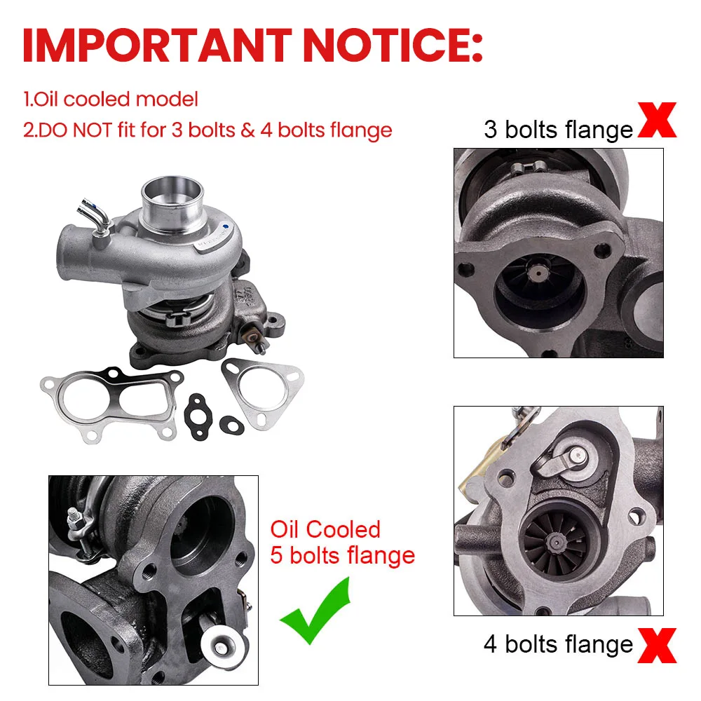 Турбокомпрессор Maxpeedingrods TD04-11G для Mitsubishi Pajero 1987-1999 Montero 4D56 5 болтов