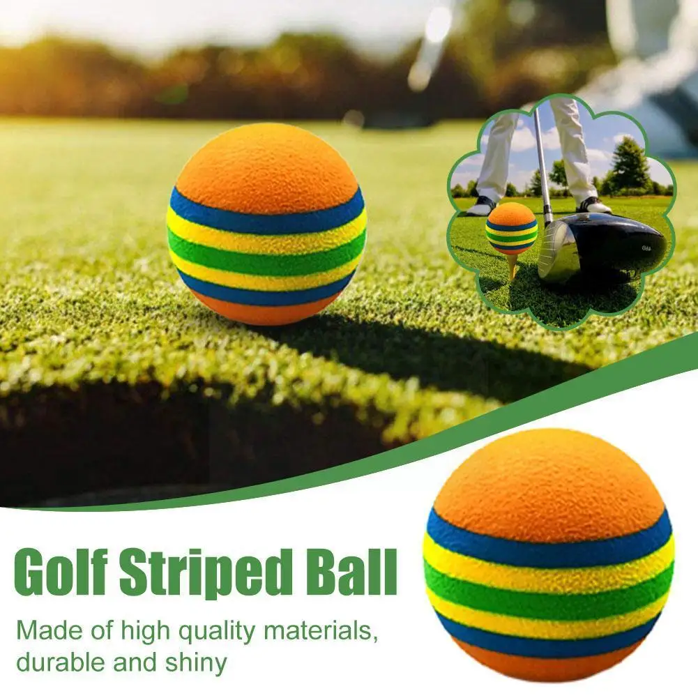 

10Pcs Children Foam Ball Accessories Golf Practice Multi-purpose Wear-resistant Practice Golf Ball Flexible Ball A2S8
