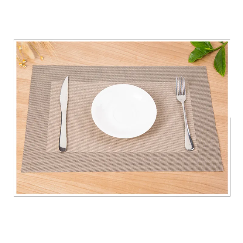 

Western Dinner Mat Table Mat Single Frame Insulation Mat Hotel Family Wash-free Table Mat Kitchen Catering Mat