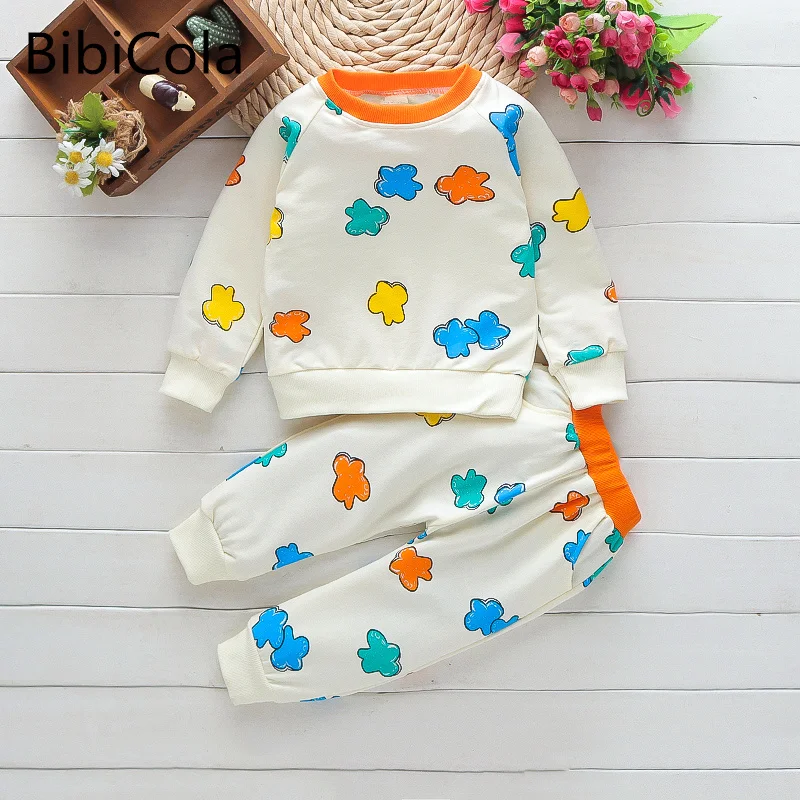 

Spring Baby Girls Clothes Hoodies Pants 2Pcs/set Autumn Newborn Children Outfit Infant Kids Casual Clothing Boys Tracksuits
