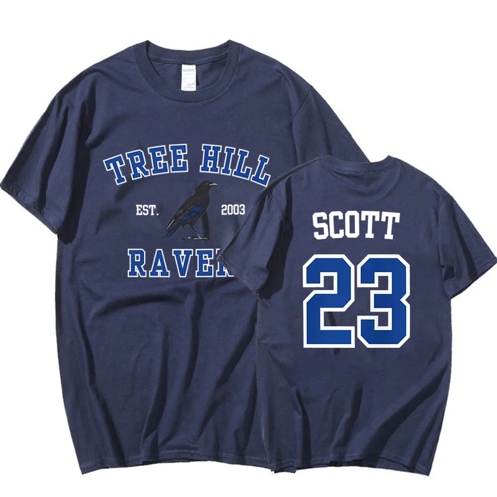 Футболка One Tree Hill рубашка с воронами рисунком дерева Нейтан Скотт 23 Северная