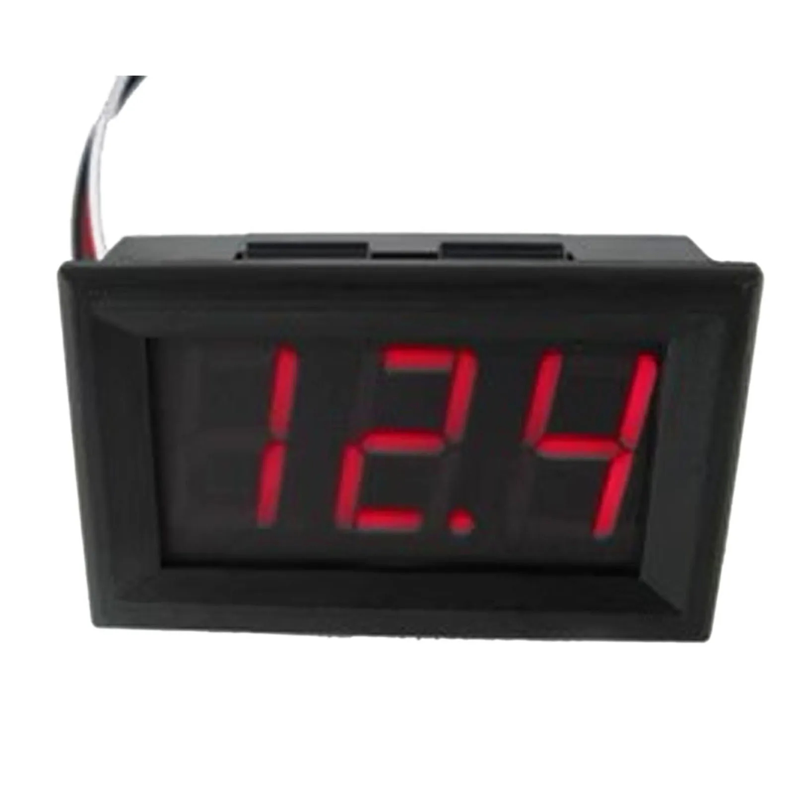 

0.56 Inch LED Digital Voltage Table 2-line DC Voltage Table Red Blue Green DC4.5-30V Voltmeter 48 X 29 X 22 Mm Measuring Tool