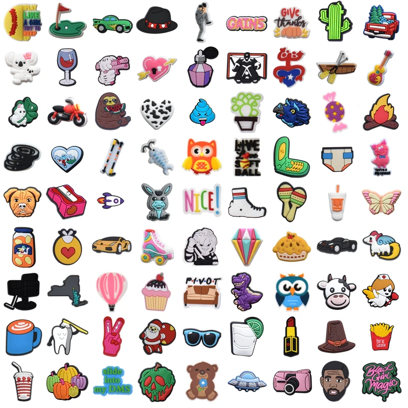 

Подвески для Crocs, летние женские дизайнерские подвески для обуви, детские наборы, булавки, украшения, джинсы, обувь, аксессуары для Croc, очаров...