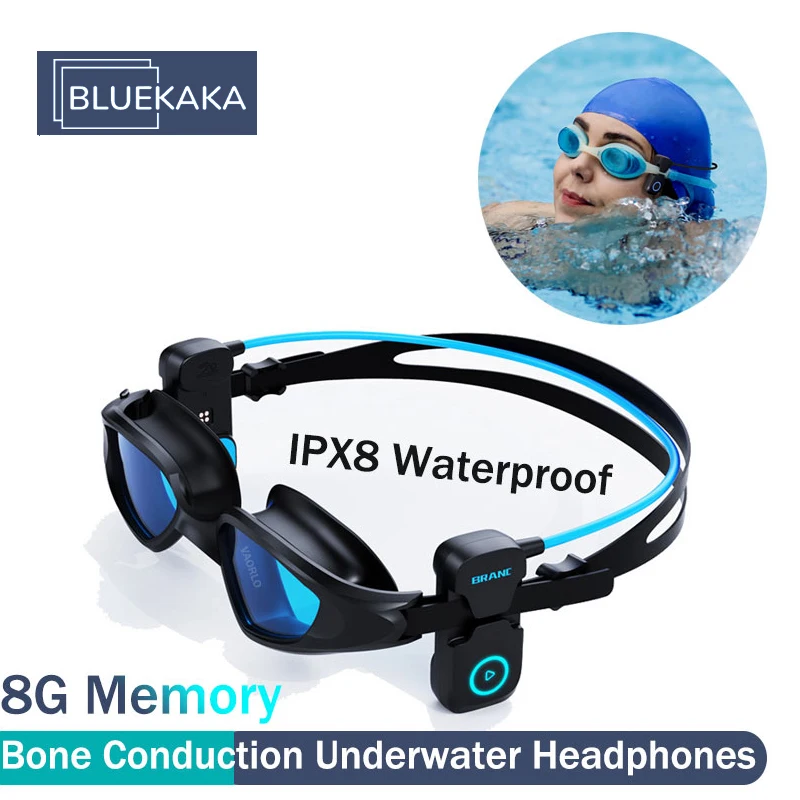 Наушники для плавания с костной проводимостью подводный mp3-плеер памятью 8 ГБ
