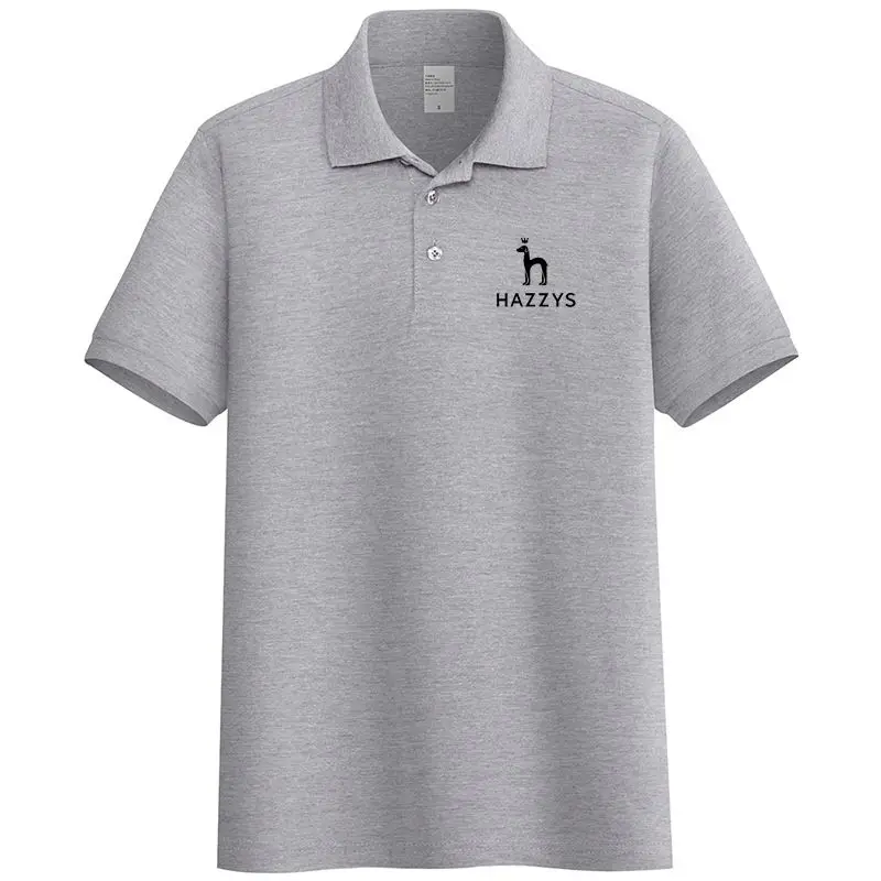 

2022 New Men's HAZZYS Polo Shirts Summer High Quality Casual Everyday Short Sleeve Men's Lapel T Shirts Polo Top Slim FitT-shirt