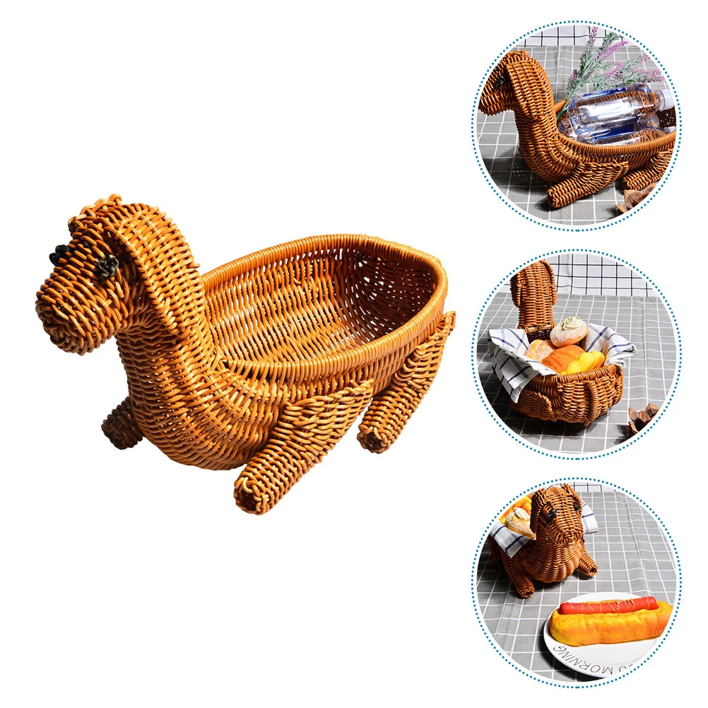 

Basket Baskets Serving Fruit Woven Bread Wicker Storage Snack Vegetablegifts Rattan Bowl Tray Emptyratten Holder Willow Fruits