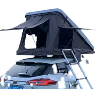 Car Roof Tent Hydraulic Hard Shell Universal Self-Driving Travel Triangle Diagonal Bracing Type Windproof and Rainproof Outdoor