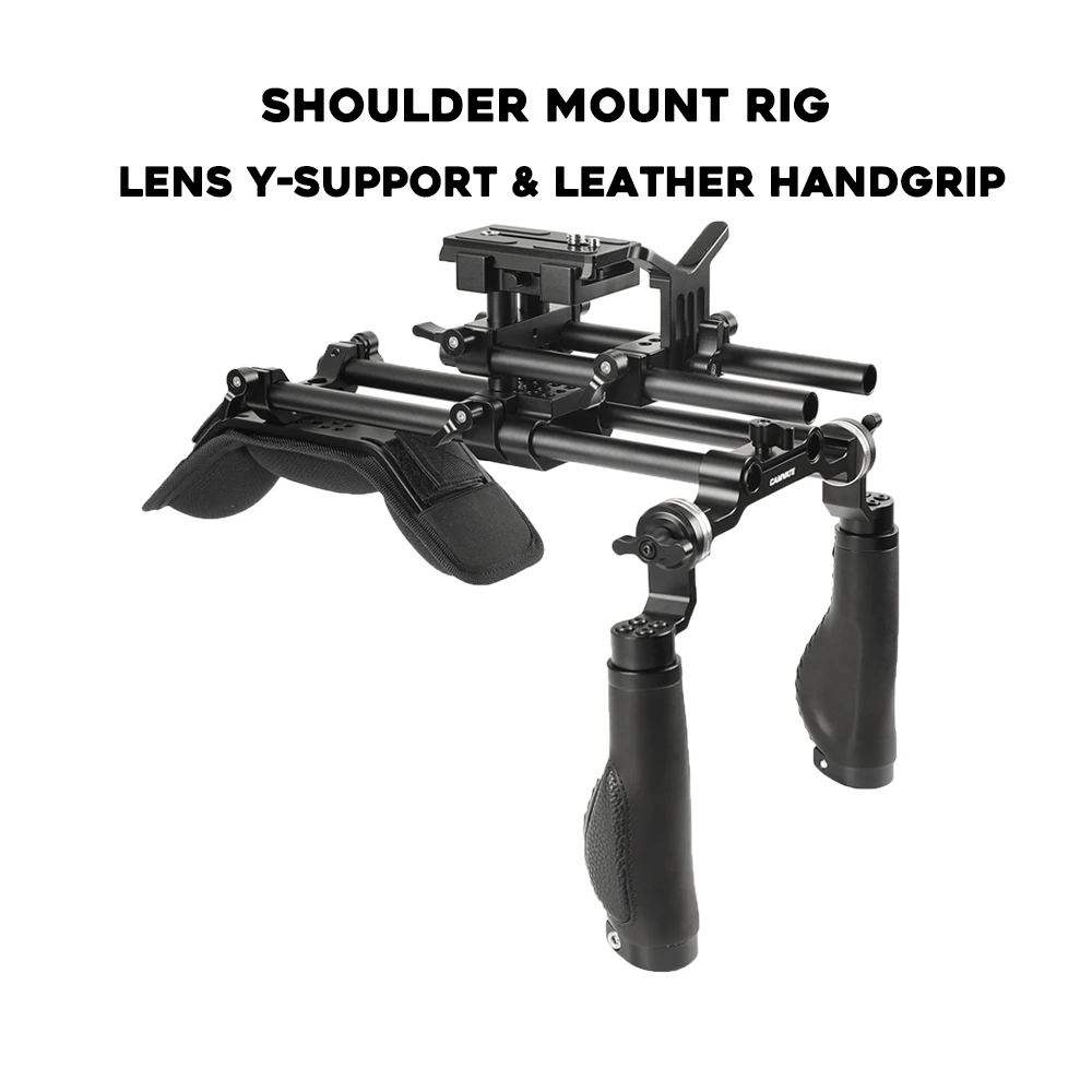 KAYULIN Shoulder Rig Support Film Maker Система рельсовых блоков 15 мм с объективом Y-образной