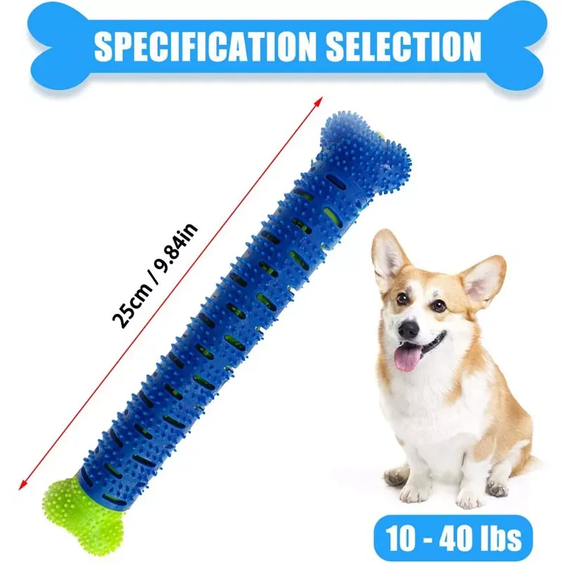 

Brush Dog Toothbrush Chew Toy Stick Cleaning Massager Pet Teeth Cleaning Toys Multifunctional Silicone Doggy Dental Care