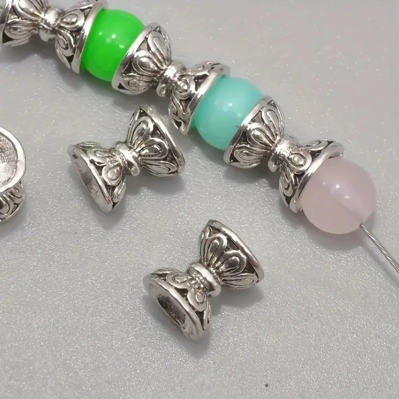 Винтажные двухсторонние бусины в форме лотоса с основанием 10/20/30/40/50 шт