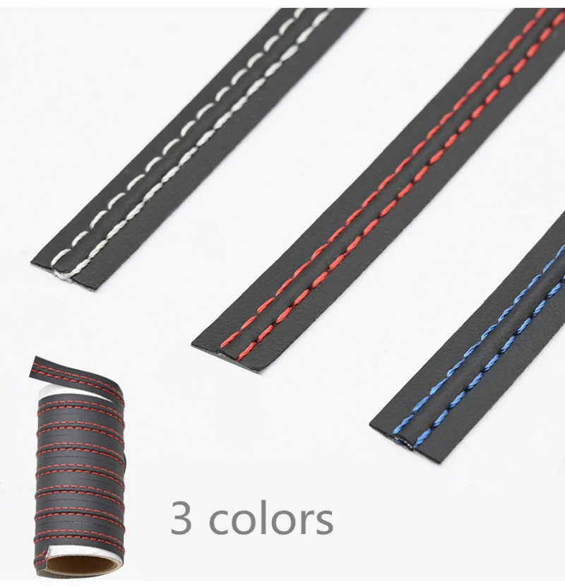 

Luxury Car Mouldings Trim Pu Leather Braid Decorative Line Strip For Door Dashboard Sticker Car Interior DIY Strips Universal