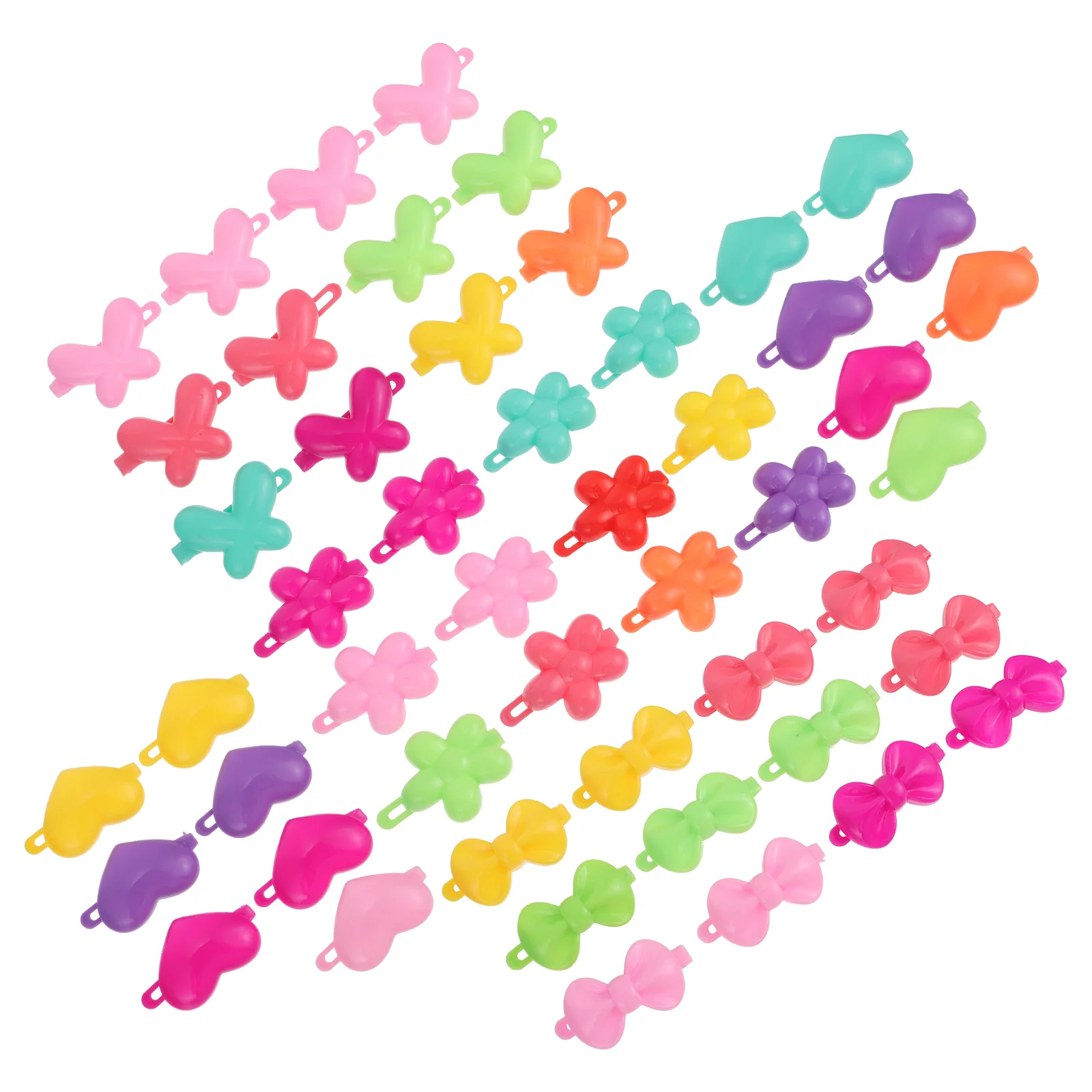 50 шт. заколка для волос с мультяшным дизайном красочные зажимы заколки