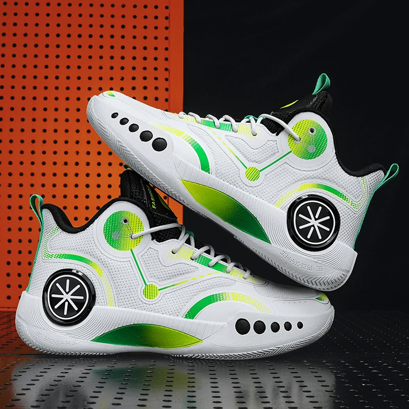 

Basketball Shoes for Men Colorful Boys Teenagers Basketball Training Sneakers Non-slip Basketball Boots for Men