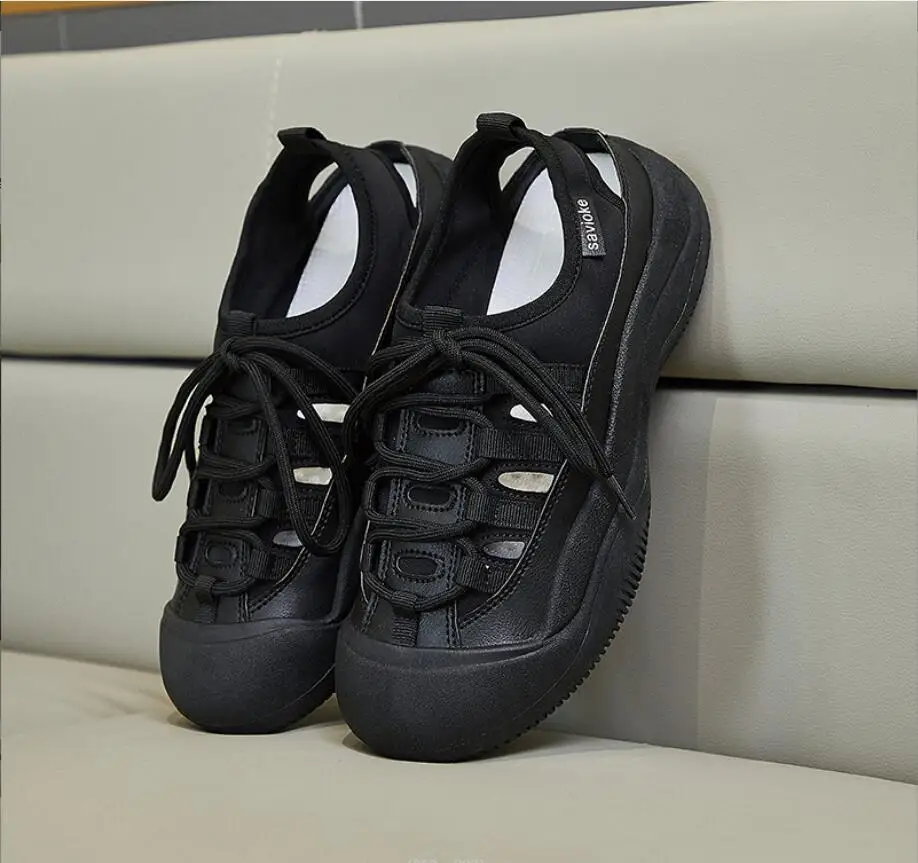 Летние парусиновые туфли с вырезами для женщин Студенческая обувь маленькие