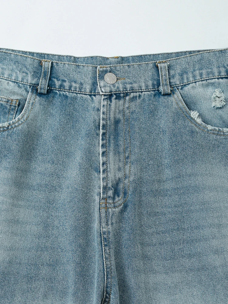 Джинсы KAOPU ZA женские рваные с пятью карманами винтажные брюки из денима