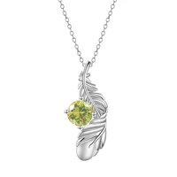 2022 new design feather round zircon pendants necklaces women fine jewelry semi rhinestone clavicle chain choker
