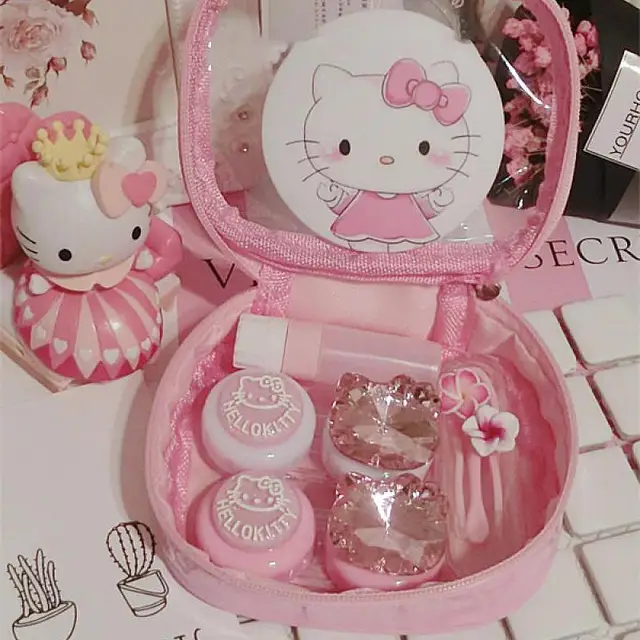 Sanrio Hello Kitty Rhinestones Contact Lens Care Bag 3